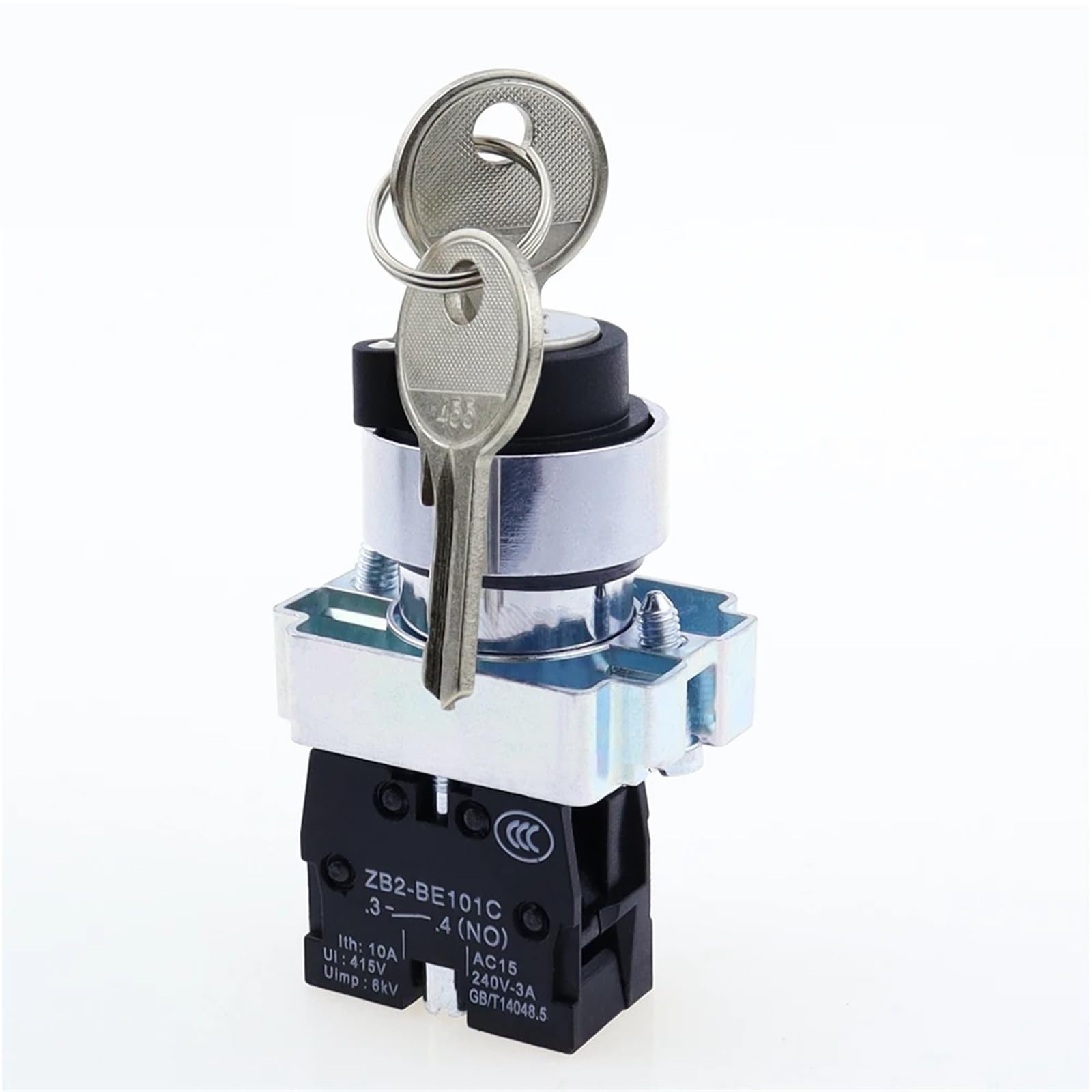 Interruptor de llave 22mm selector rotativo para panel eléctrico de automatización 7
