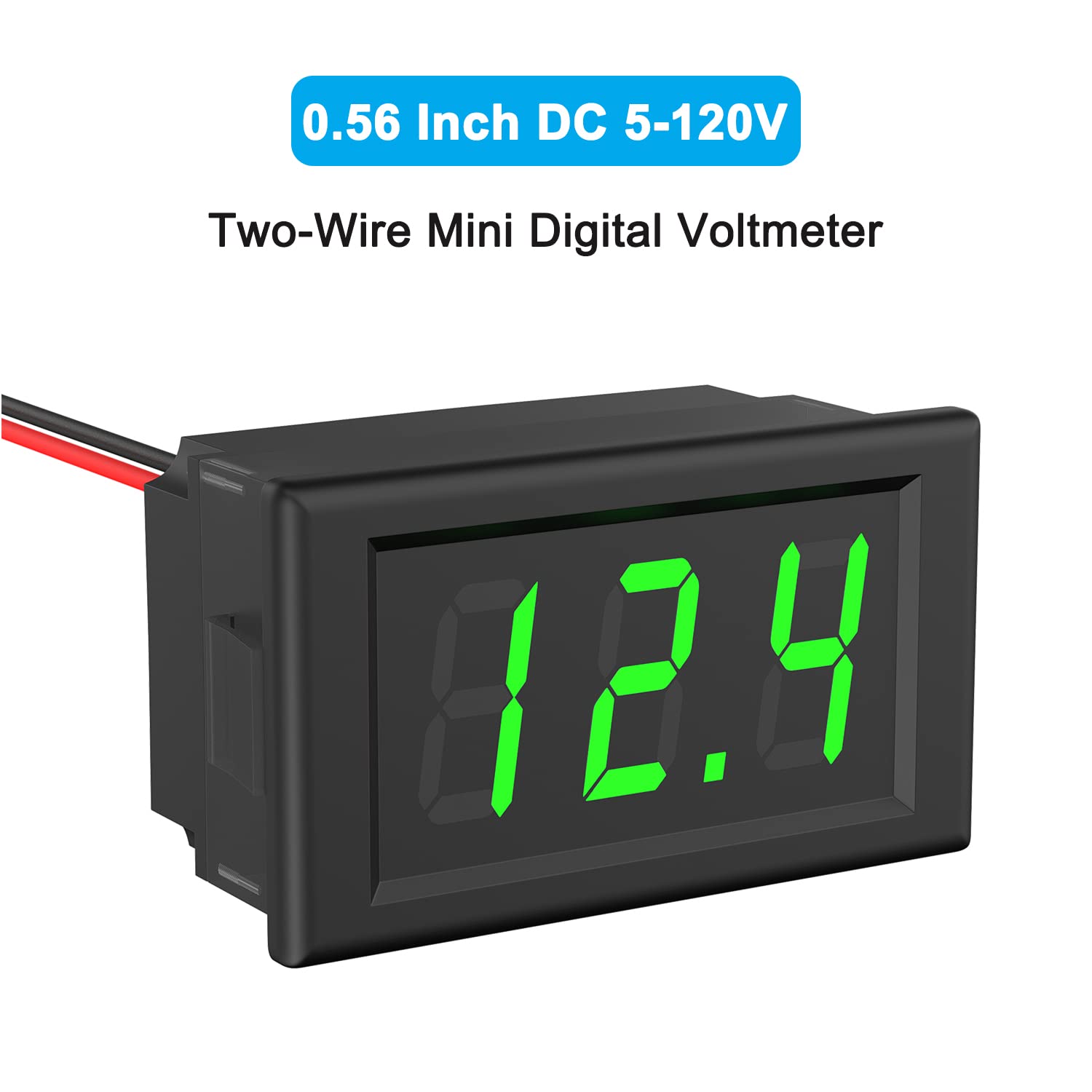 Ulisem0.56 '' DC 0-30V Voltmètre Numérique Testeur De Tension Jauge Lumineux Affichage A Led 3 Fils Volt Metre Avec Protection Contre Les Inversions De Polarite 88444129
