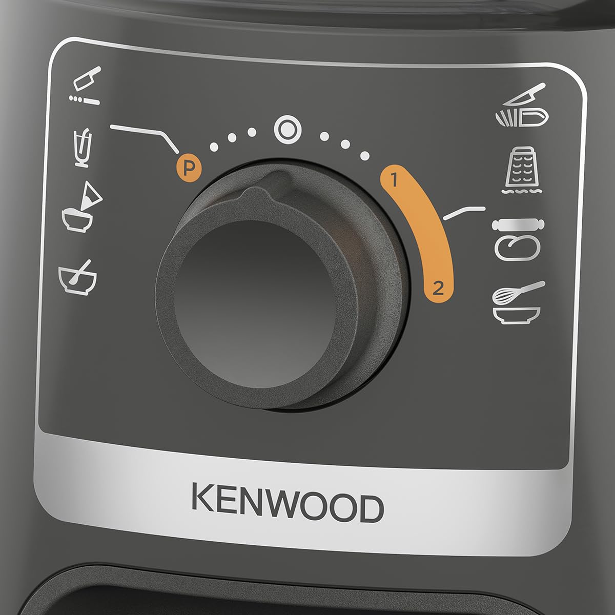 Kenwood MultiPro Compact FDP31.360GY wielofunkcyjny robot kuchenny z ostrzem do blendera, tarczą do wyrabiania ciasta i krojenia, wyciskarką do cytrusów, blenderem 1,2 l, 2 prędkościami + pulsem,