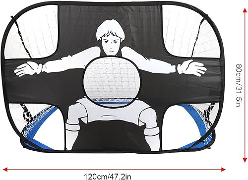 Miniatura 6 de Red de portería de fútbol para niños pequeños, portería de fútbol portátil de repuesto para entrenamiento emergente, redes de fútbol para patio
