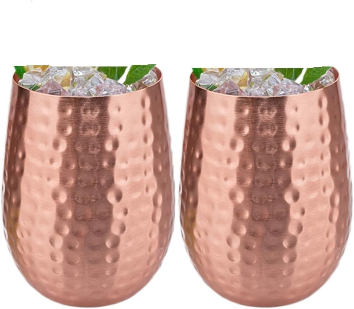 Copper Moscow Mule Mug Durable Coppery Beer Mugs Coffee Mug Milk Cup Pure Copper Bar Cup、home Decoration(Large)