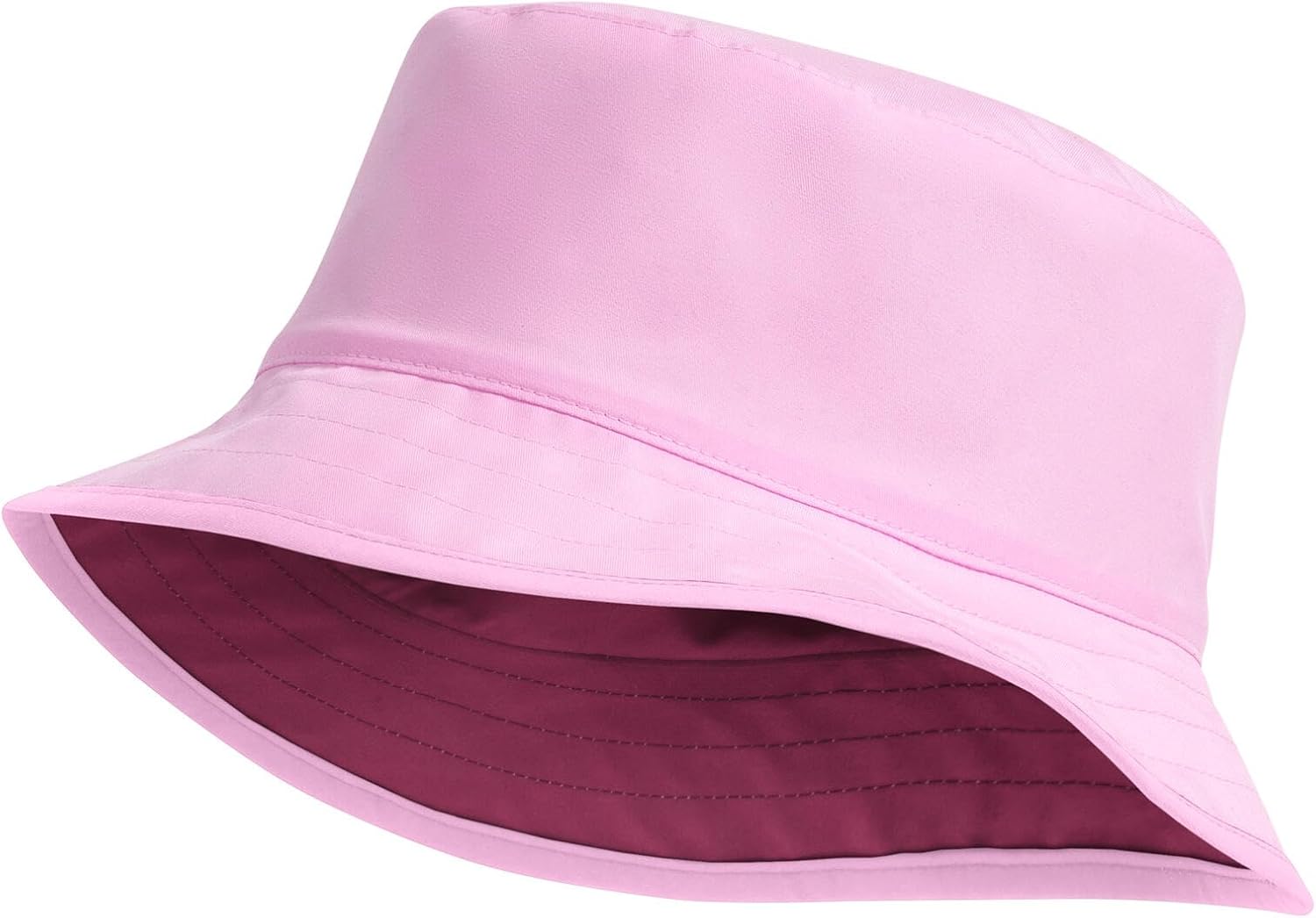 THE NORTH FACE Kids' Class V Reversible Bucket, Cyber Pink TNF Topo Phantom Print/Cyber Berry TNF Topo Phantom Print, Small