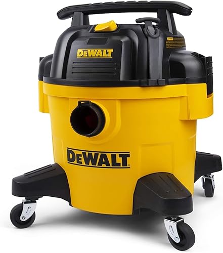 DEWALT DXV06PZ Aspiradoras para seco/húmedo de 4 Peak HP, Aspiradora de 6 galones para seco/húmedo de polietileno, Aspiradora de taller de alta