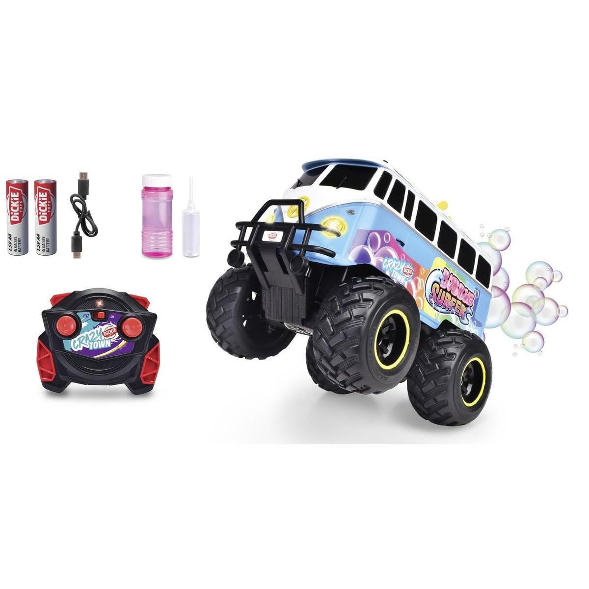 Dickie Toys 201106014 RC Volkswagen T1 Bubble Bus, 30 cm
