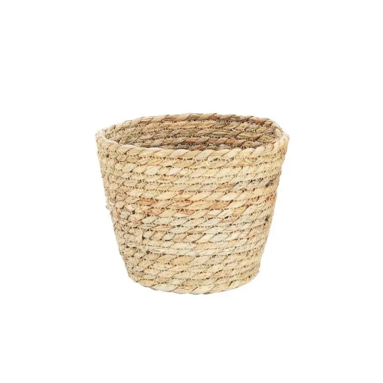 JFNKLFG Woven Plant Pot Plant Pots Flower Basket Planter Containers For Indoor & Outdoor Home Decor(L)