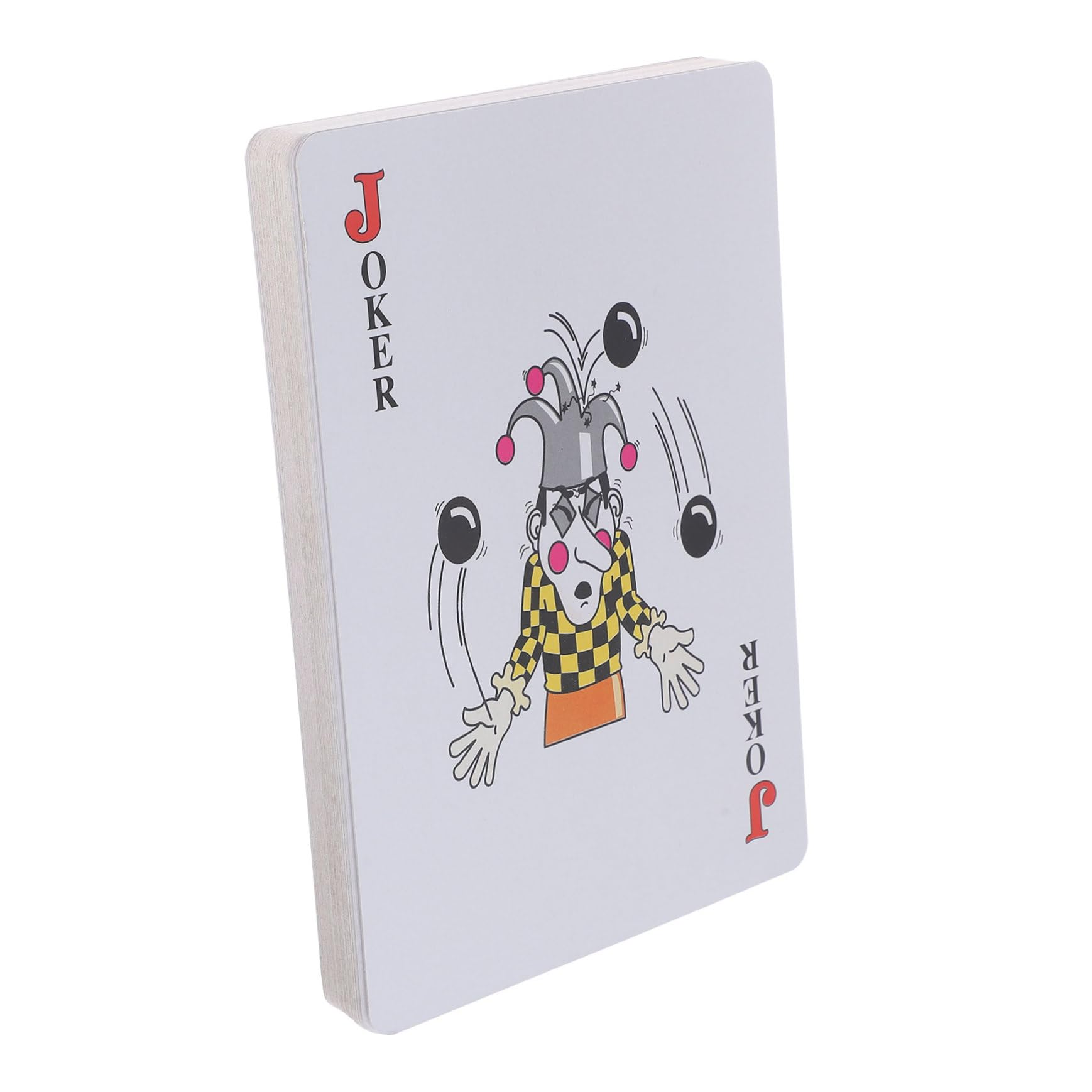 Abaodam Carte da Gioco Poker Giganti a Grandi Caratteri 8x, Bianche | Carta Patinata, Superficie Liscia, Set da 1 per Adulti, per Party e Outdoor