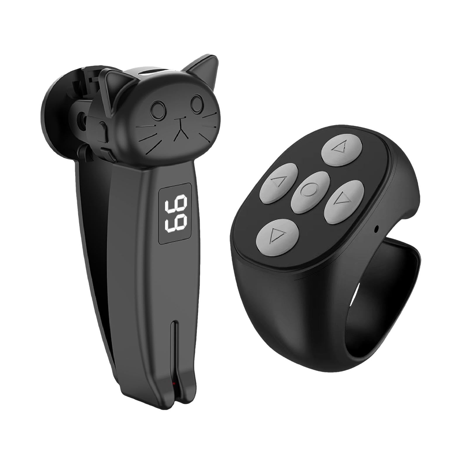 Clicker de volteador de páginas, volteador de páginas con control remoto | Disparadores remotos de grabación de cámara fotográfica | Pasador de páginas, Clicker de pantalla, Dispositivo de pantalla de