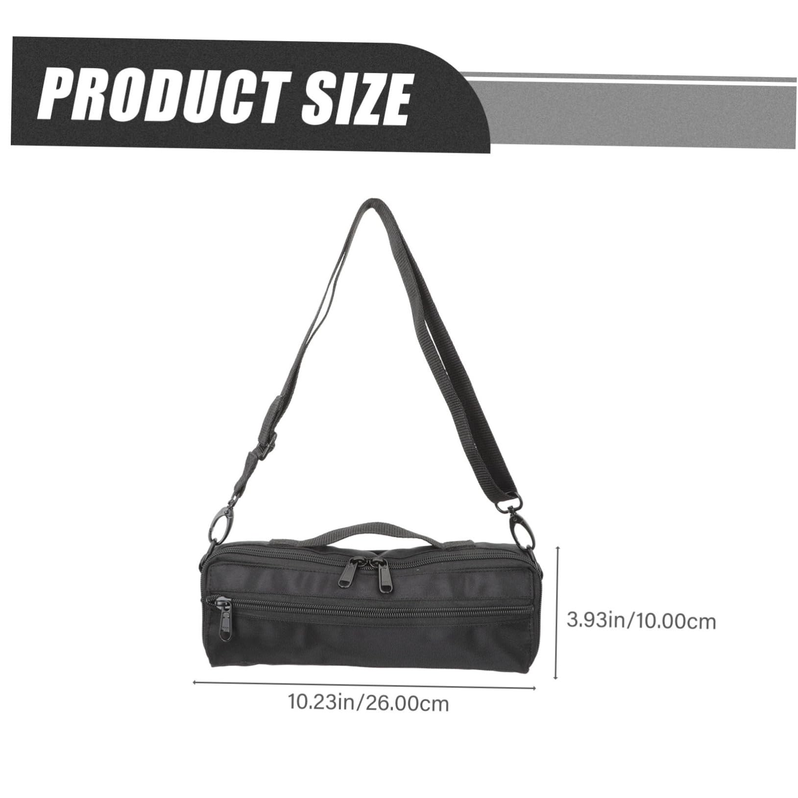 Milisten Storage Bag Lightweight Durable Plush Carrying Pouch with Zipper Design for Convenient Outdoor Use Simple Practical Gig Bag for Musicians