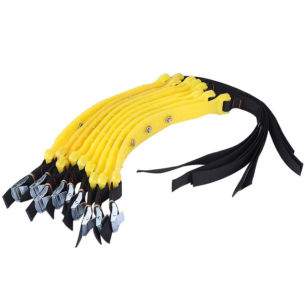 Catena neve per pneumatici, 10pcs 185-225mm Cintura antiscivolo per pneumatici Catene per pneumatici di sicurezza per auto neve Universale per camion SUV