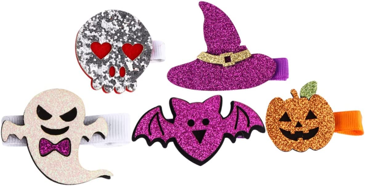 Haarnadeln, Haarspangen for Frauen, 2 Stück Haarnadel Edelstahl Kopfschmuck Zuhause Party Verwendung Frauen Farbe Kürbis Requisiten Dressup Hexe Mädchen Alligator Verschiedene Clips Hut Halloween süße