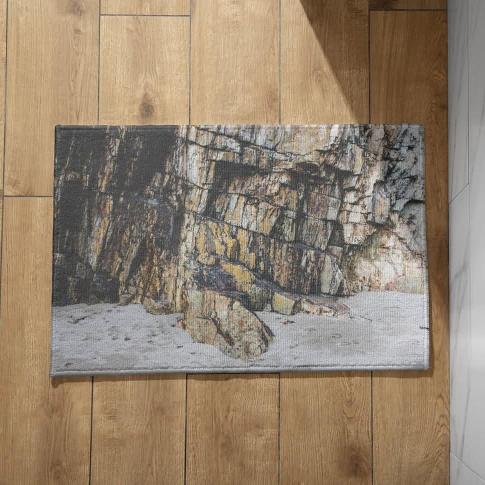 Tapis de sol extérieur anti-saleté CEVAN paillasson d'entrée lavable 50x80cm