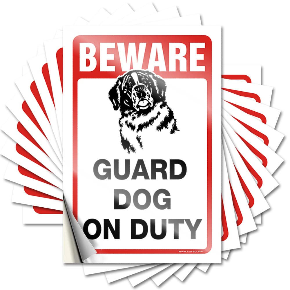 Badass, Decals Case Beware! Guard Dog On Duty | Sand Gaming(8X12CM)