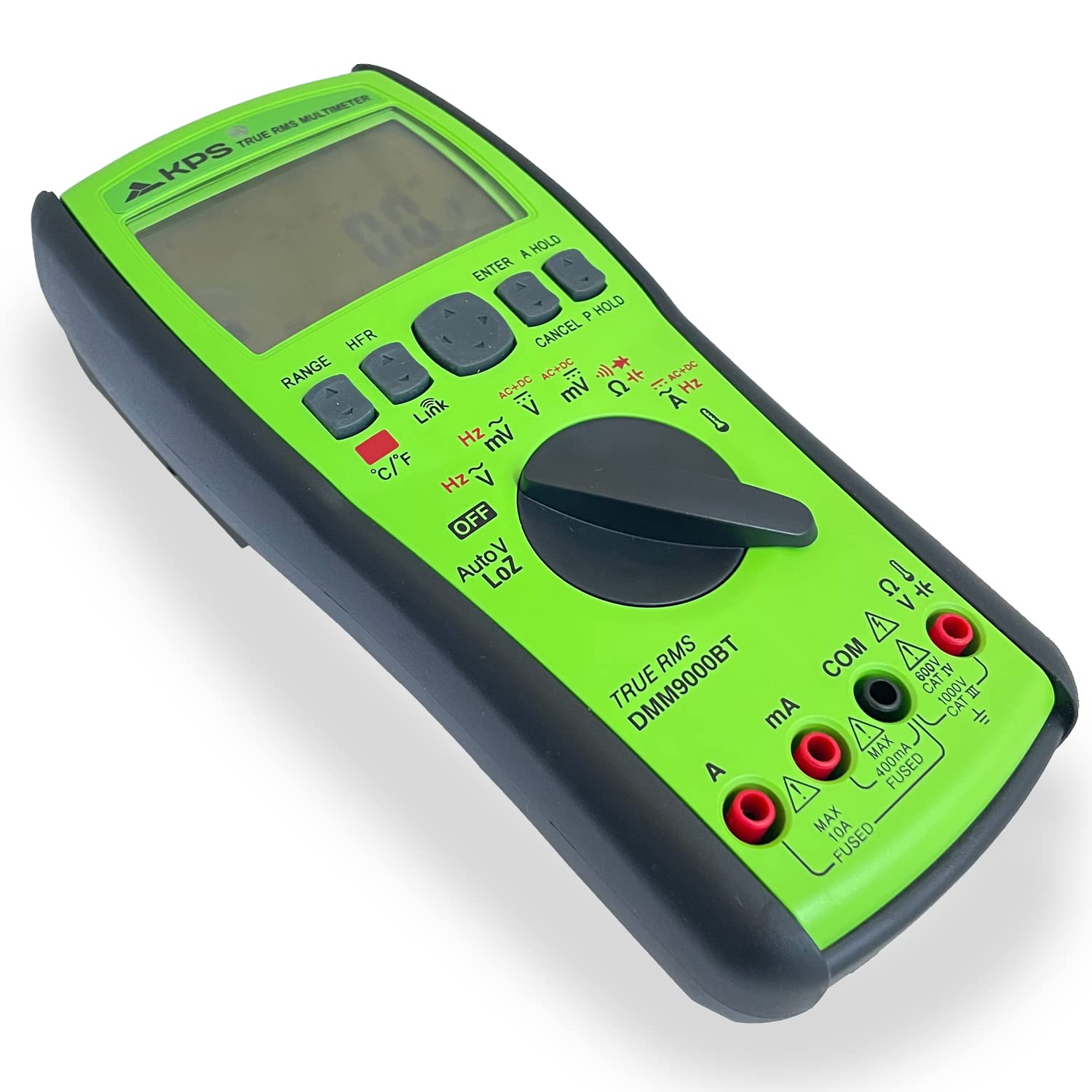 KPS-DMM9000BT Multímetro Digital TRMS Tension AC/DC 1000V Corriente 10A con Bluetooth 40.000 Cuentas CAT.IV