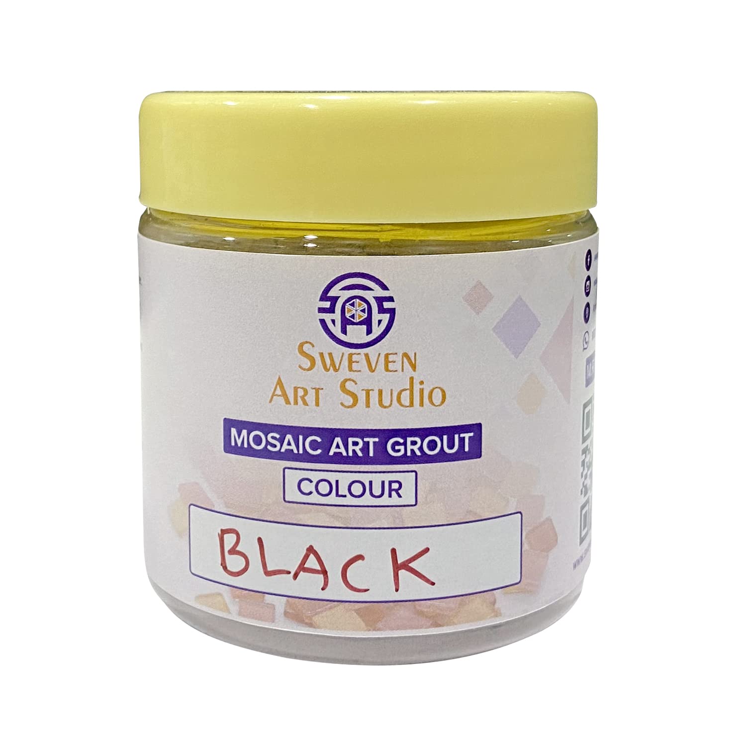 Sweven Art, Ready-To-Mix Tile Grout Powder For Mosaic Art In Black Color (Pack of 100Gms) (B0C4PV9TGQ) Amazon Price History, Amazon Price Tracker