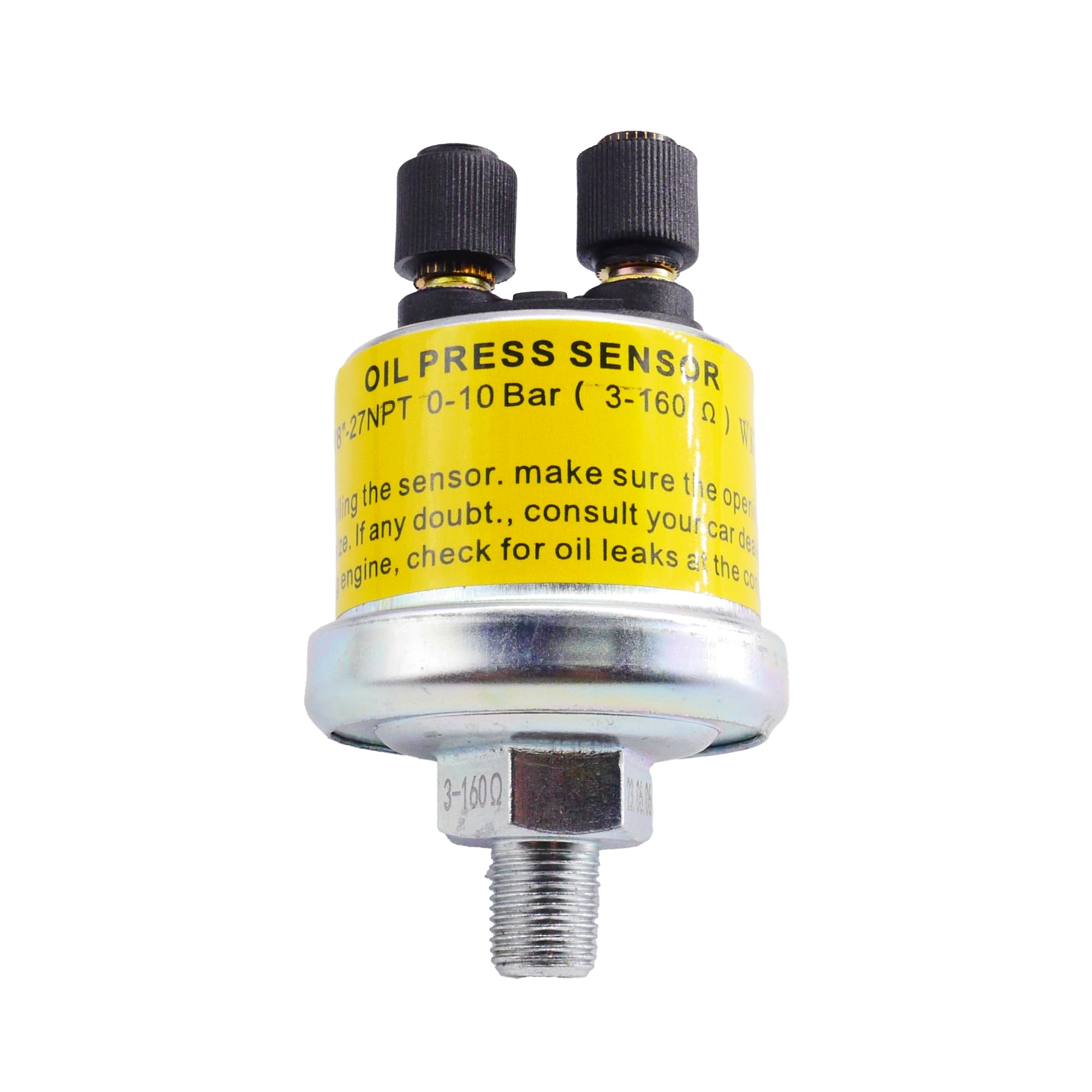 Simoni Racing Ops Universal Oil Pressure Sensor from 0 to 10 Bars and -25° to 100°, 1/8NPT Sensor