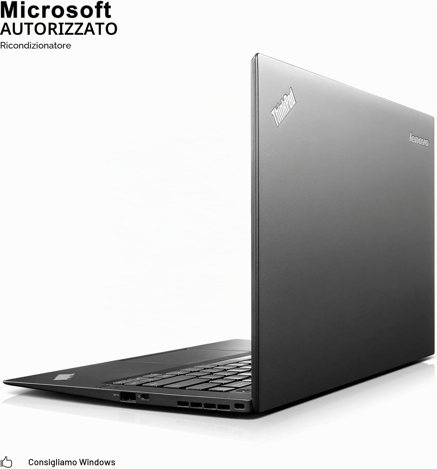 Lenovo ThinkPad x1 Carbon Gen 4 Ultrabook, laptop FHD da 14 pollici, Intel Core i5-6200U, 8 GB RAM, SSD da 256 GB, tastiera USA, Windows 11 Pro (ricondizionato)