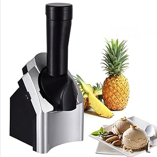 Ice Cream Maker, Dessert Fruit Serve Ice Cream Machine, Frozen Dessert Maker, Home Ice Cream Maker for Making Healthy Soft...
