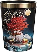 Vista 1 de DHAEY Kitchen Trash Cans Garbage Cans, Decorative Small Trash Can Garbage Container Bin Wastebasket with Patterned Waste Baskets Home & Kitchen