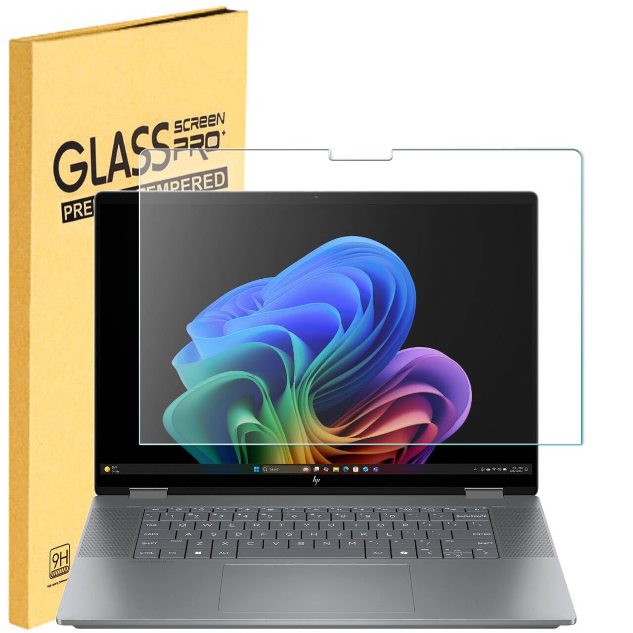 - Tempered Glass Screen Protector for HP OmniBook X Flip 16″ (16-ar/as0000) & HP OmniBook 7 Flip (16-au0000) 2-in-1 16 lnch Touchscreen Laptop 9H Scratch Resistant Anti-Shatter Film Ultra HD Bubble-Free