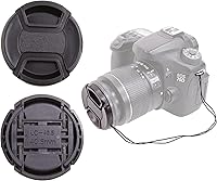 Vista 1 de Tapa de lente frontal a presión para Canon, Nikon, Sony, Pentax, todas las lentes DSLR + anillo de enfoque de lentes de cámara de diseño