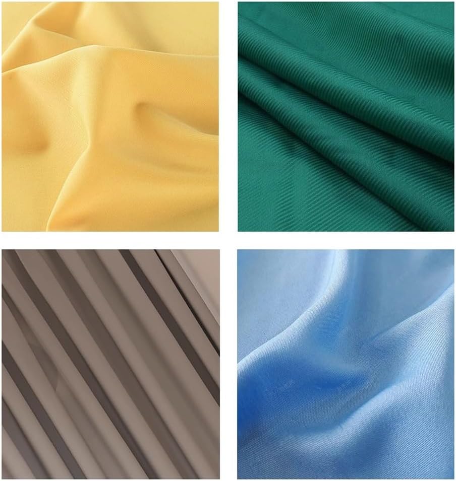 Room Divider Curtain with Metal Rods, Privacy Curtain Room Divider Drapes for Hospital, Medical Clinic, Beauty Salon, Office, 1 Panel (Color : Yellow, Size : 200cm)