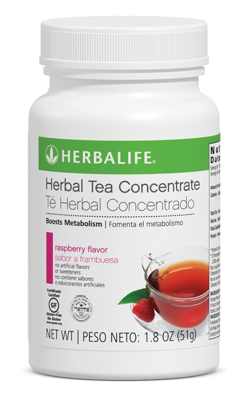 Herbalife Herbal Concentrate Raspberry Kosher (1.8 oz)