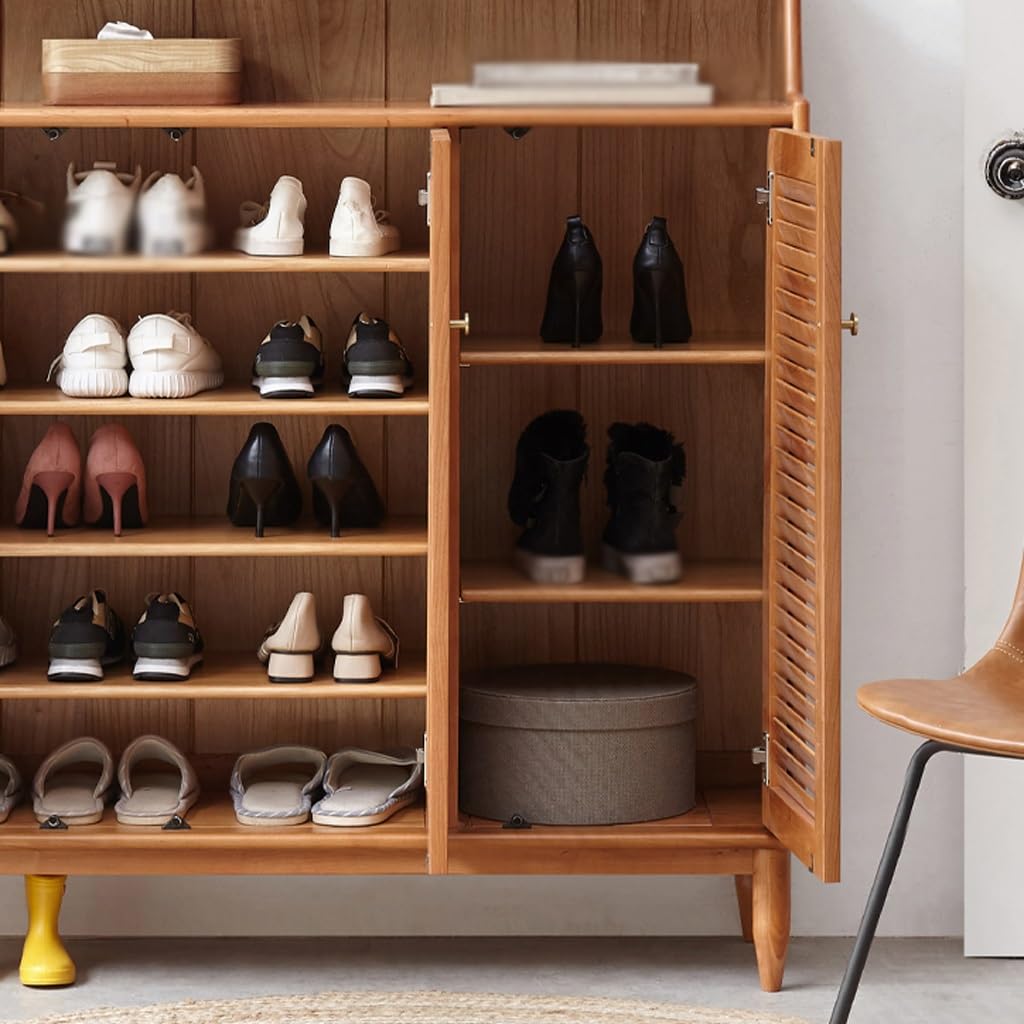 Amazon.com: thalo Shoe Storage Cabinet Solid Wood Shoe Cabinet