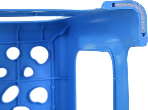 Miniatura 33 de Mintra Home - Taburetes de plástico ligeros, paquete de 2 (18 pulgadas de altura, rojo) Rojo -,Negro -,Marrón,Coral,Azul