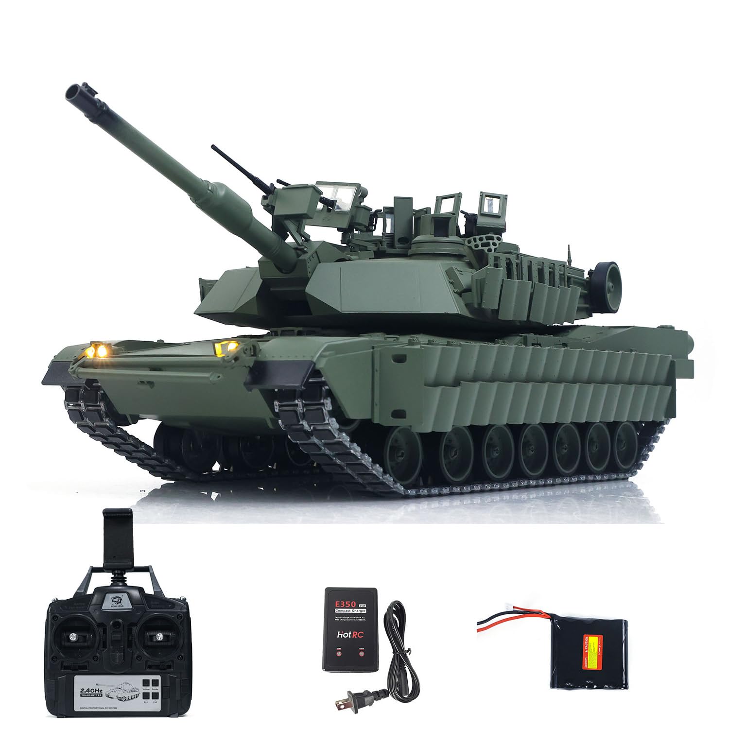 wheelfun 1/16 RC Tank M1A2 TUSK II 3918 Transmission en métal