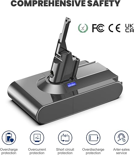 Miniatura 4 de dumtuny Dyson V8 Battey 6000mAh 21.6V  V8 Absolute V8 Fluffy V8 Animal V8 Extra V8 Colchón V8 Trigger V8 Motorhead V8 Coche+Barco 21700 Batería