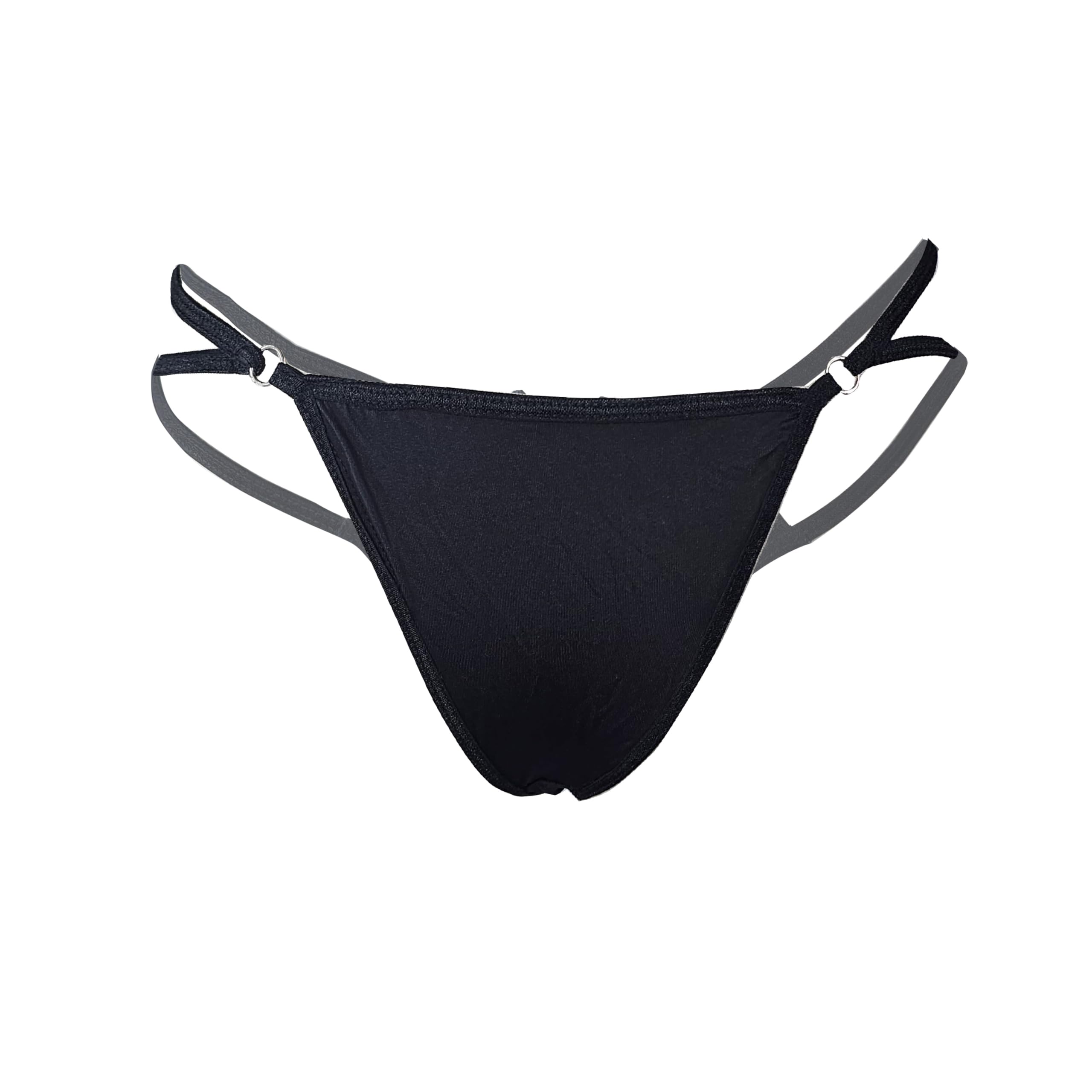 nimra fashion Women G Strings Thong Comfortable Polyester Spandex Double Metal Ring Strappy T-Back Panties (Free Size)-picture-11