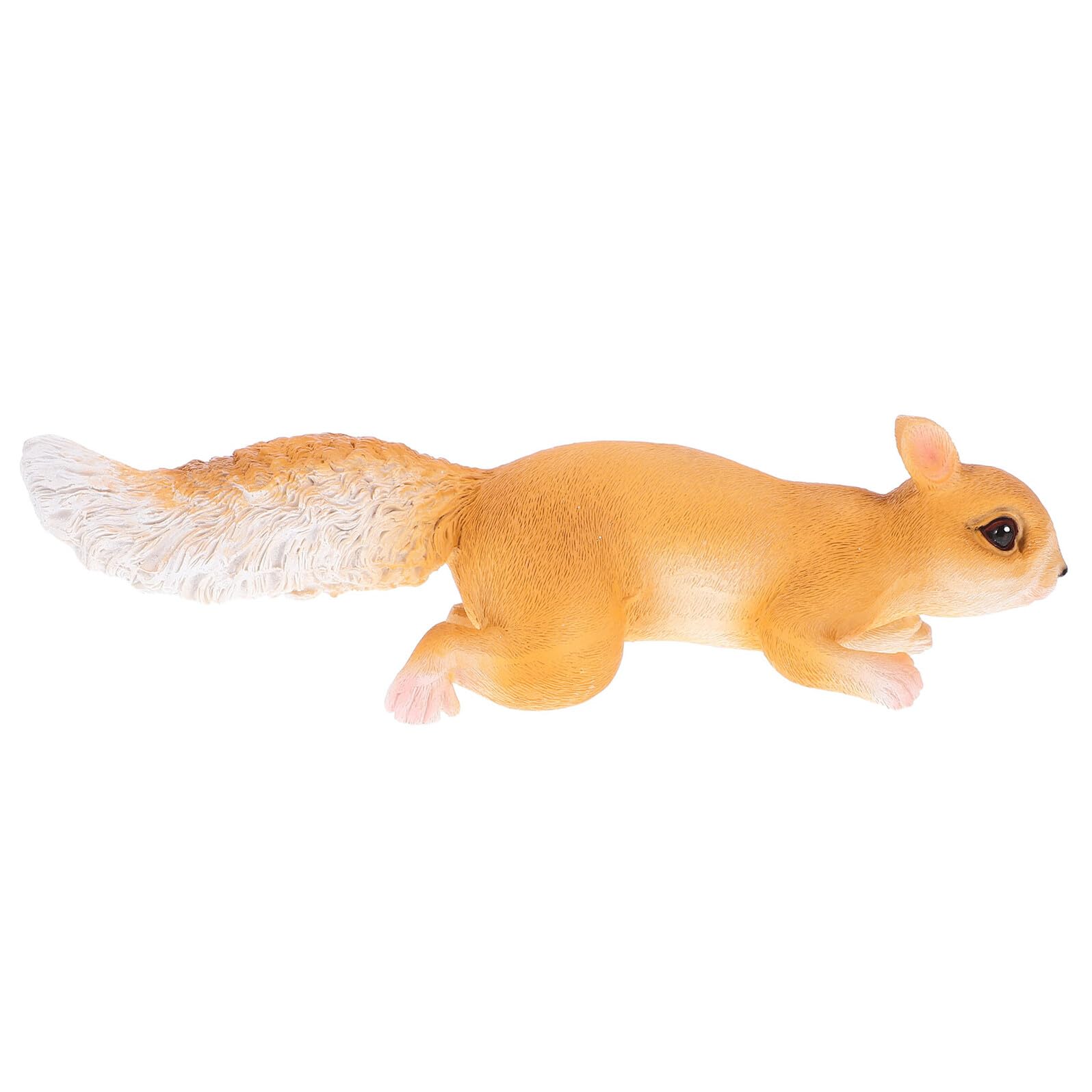 Écureuil en résine orange figurine réaliste de simulation pour décorer le jardin