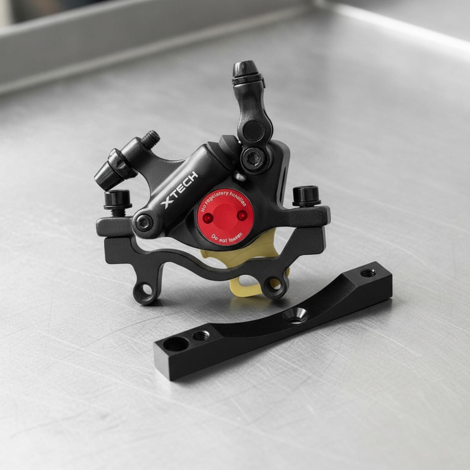 Scheibenbremszange Hydraulik mit Hebelarm Und Schlauchanschluss Adapter für Elektroroller Bremsumrüstung Reparaturset Aluminiumlegierung für Wartung Und Ersatzteilbedarf, color to 2