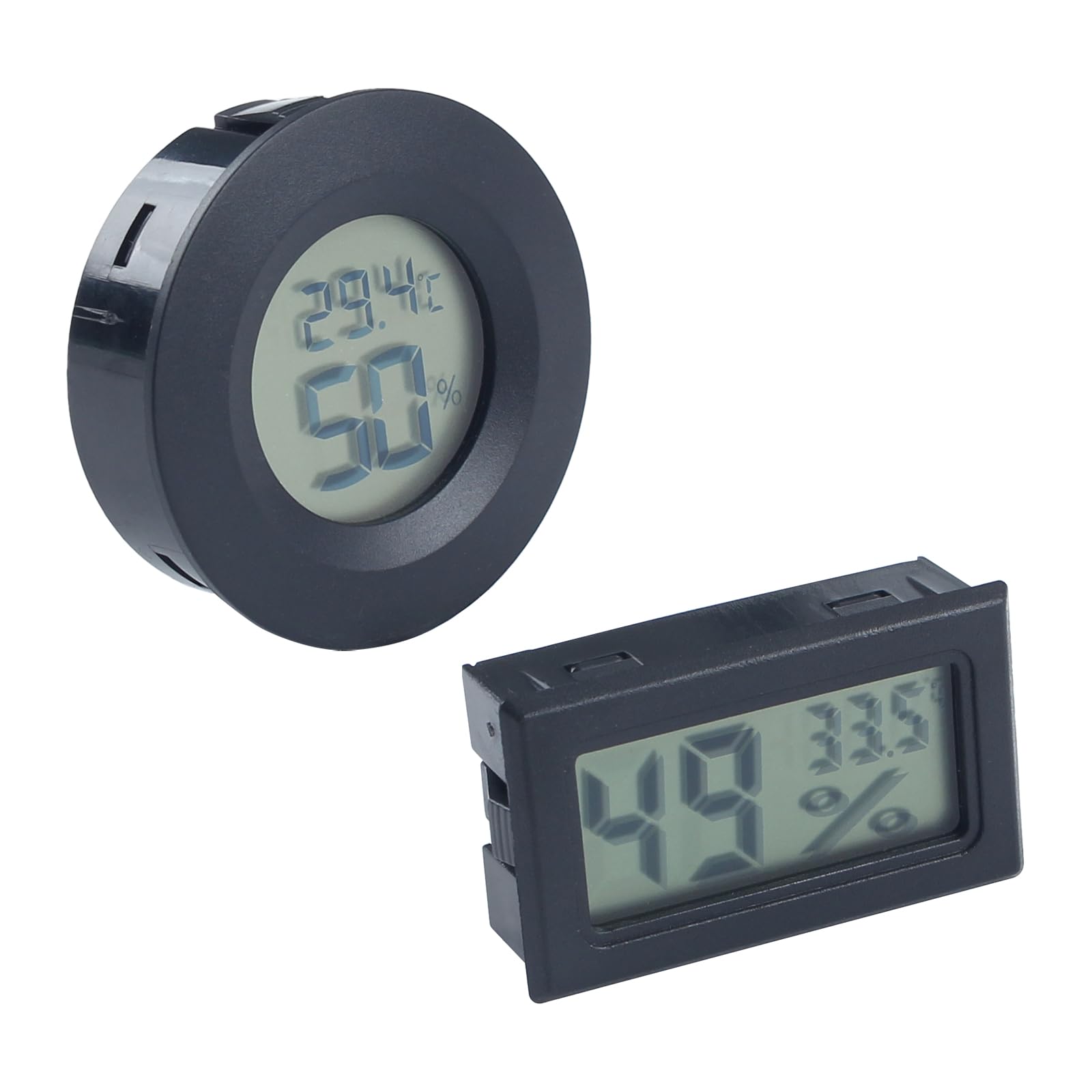 3D Printer Accessories Mini Circular and Square Hygrometer Thermometer Kit: Fahrenheit or Celsius Meter Digital LCD Monitor for DIY Enclosure Filament Spool 3D Printing Work Studio Workshop-image-45