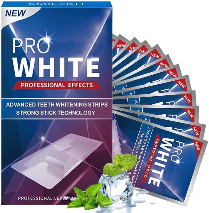 28 Strips 14Pairs Teeth Whitening Strips Gentle Whitening Tooth Patch Daily Teeth Care Effectively Remove Stains Create Whiter