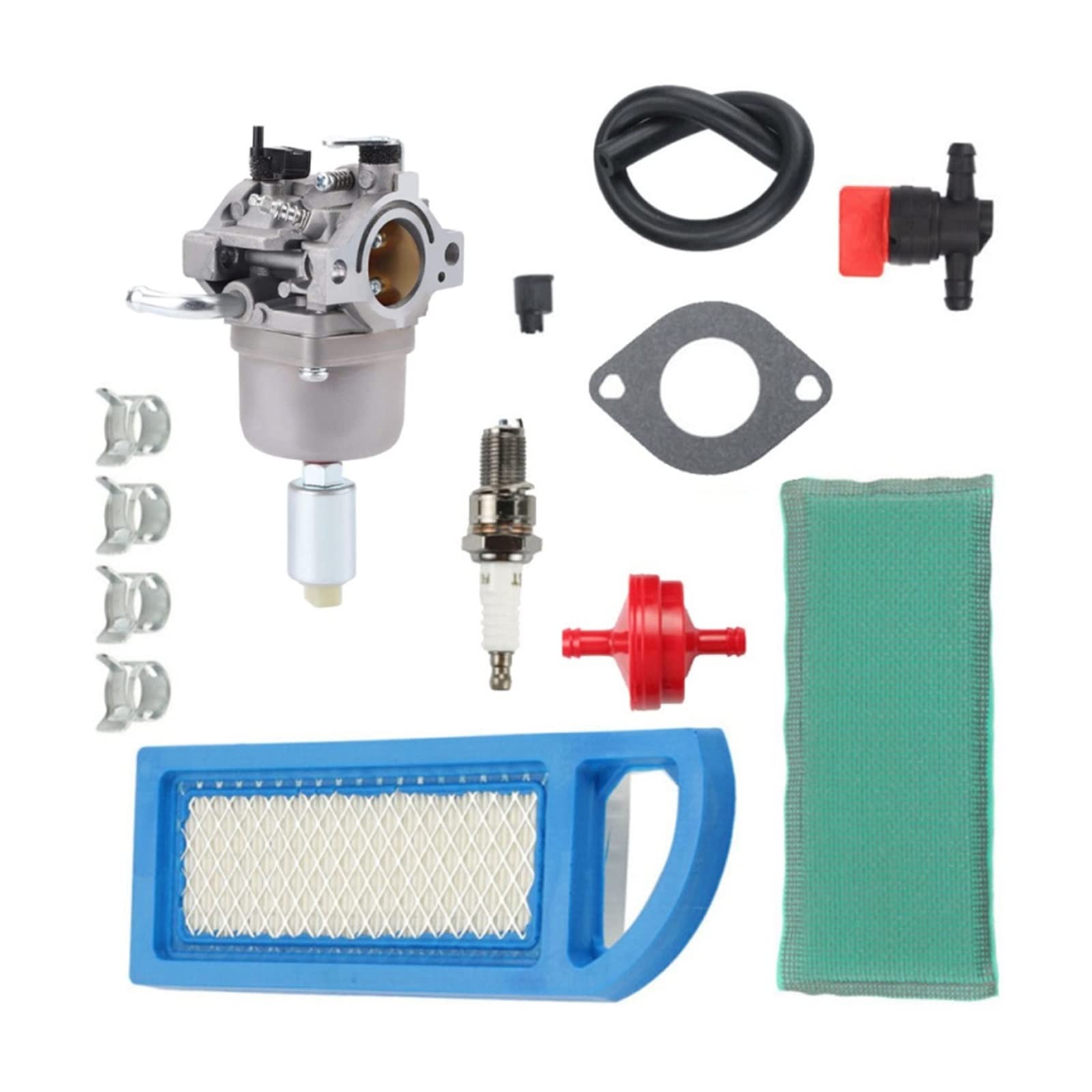per Briggs per Stratton 14.5-21HP 796109 591731 594593 Carb Engine Equipment Carburatore in Metallo Filtro Aria Set di Candele Parti del Motore del tagliaerba