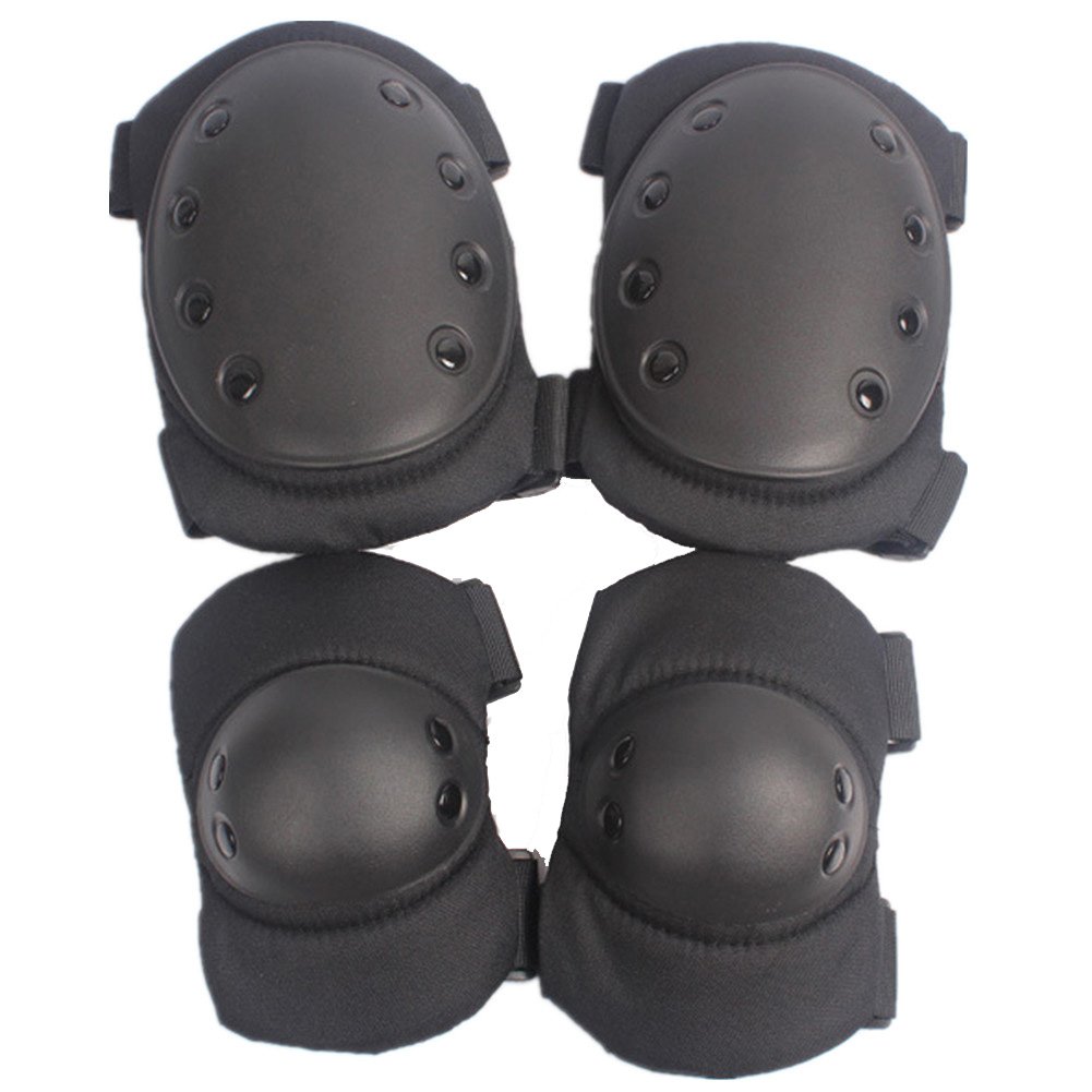 ISEYMI Military Tactical Knee Pad Elbow Pad Set (4 in 1), Skate & Skateboarding