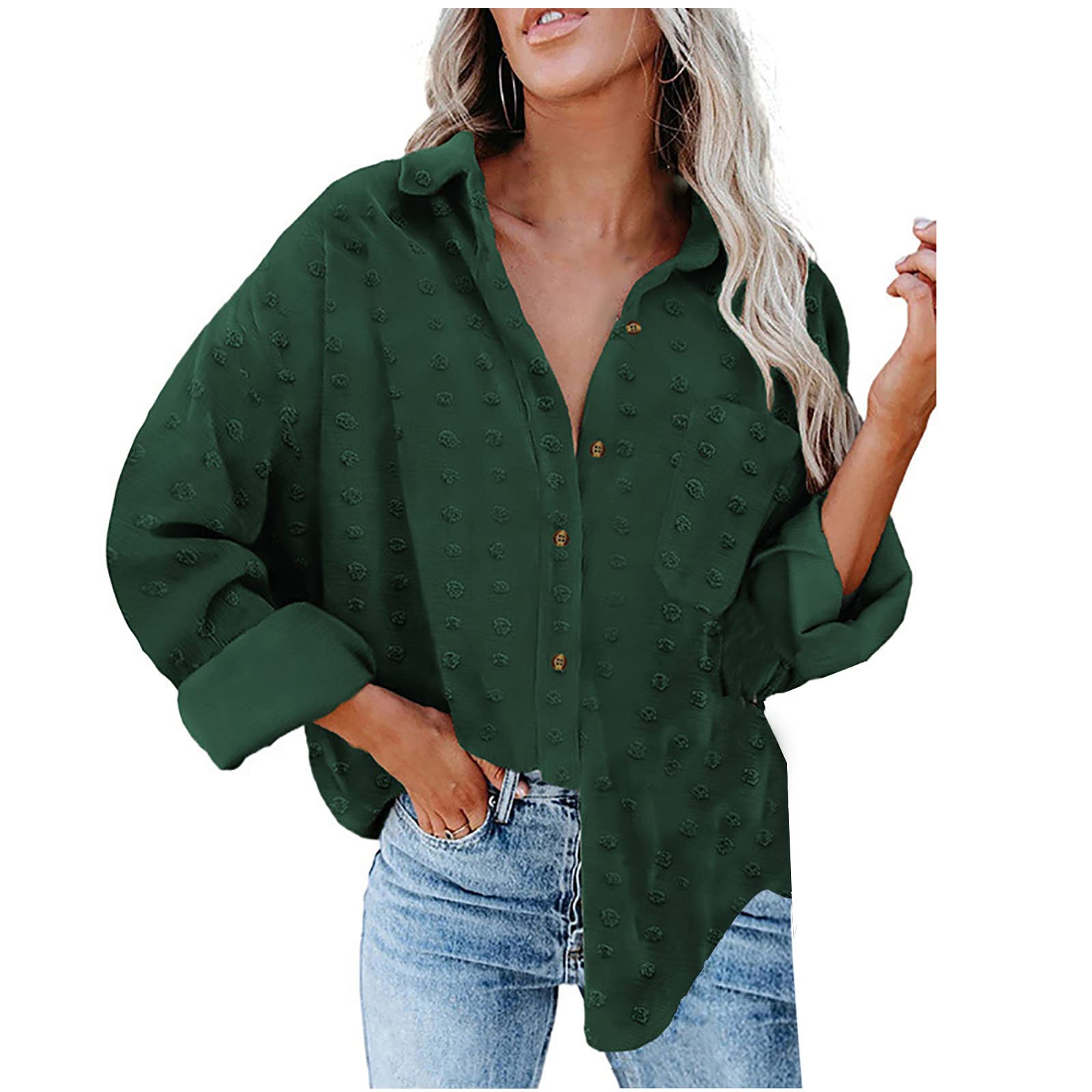 Women Solid Chiffon Lapel 
