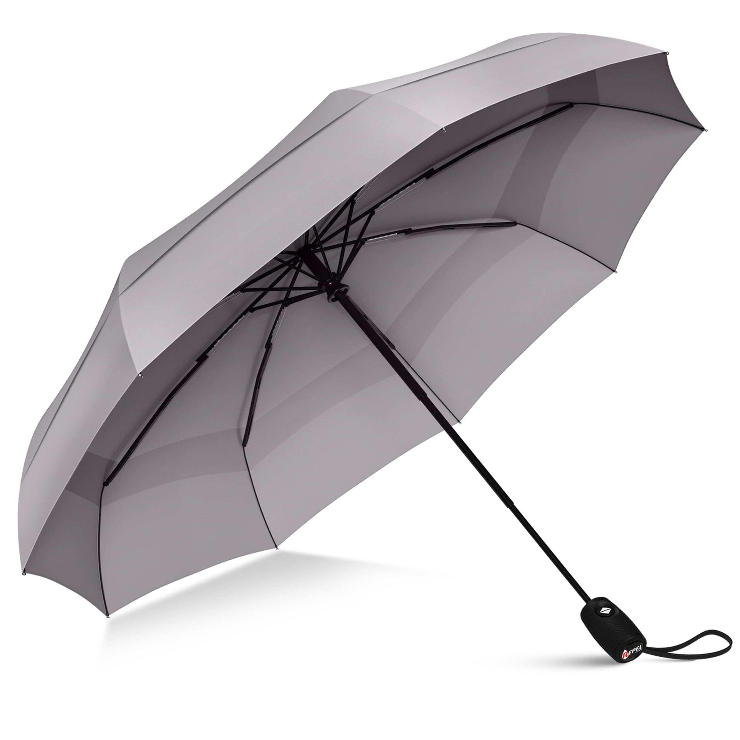 Windproof Travel Umbrellas for Rain - Easy Auto Open Close, Durable & Compact Umbrella, Strong Fiberglass Frame, Waterproof Canopy - Backpack, Purse, Portable Umbrella for Travel