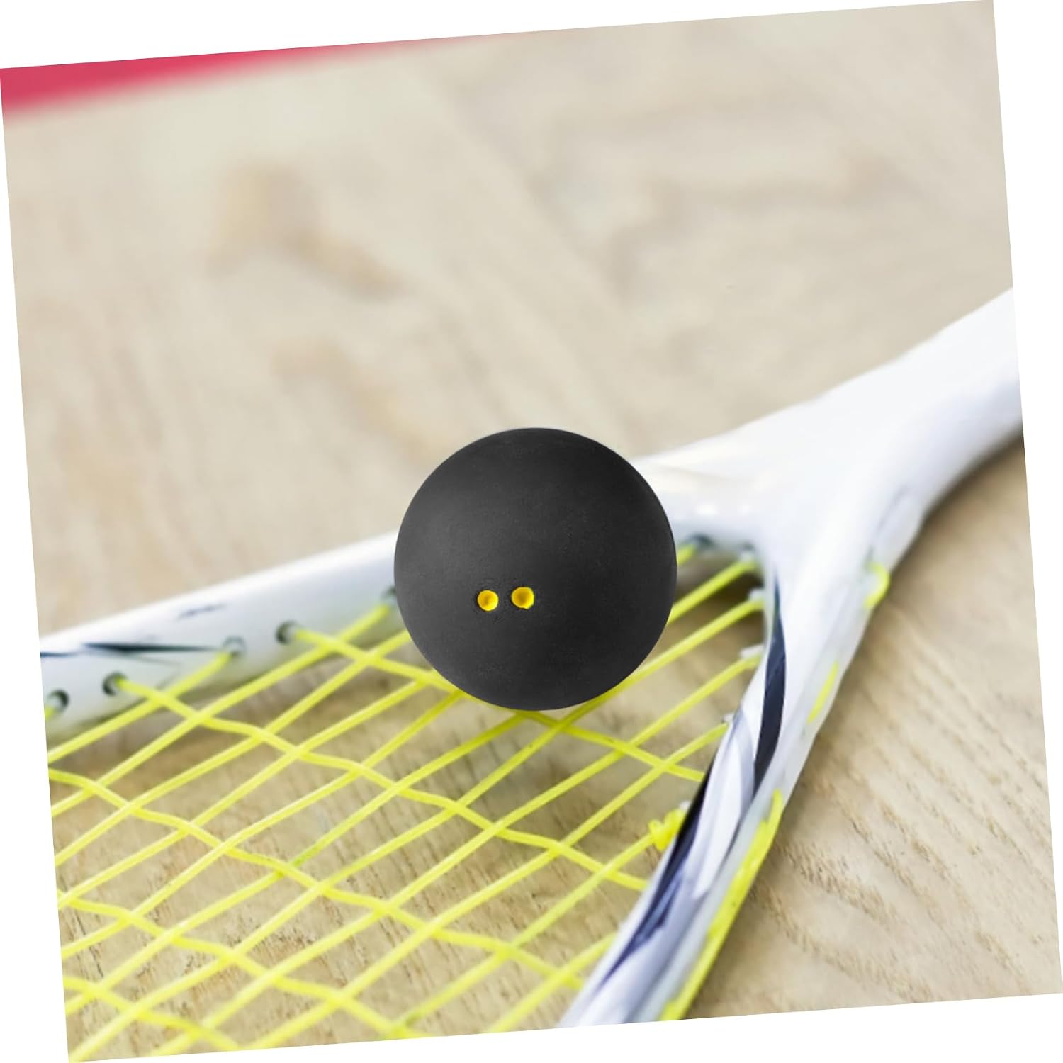 Outanaya High Elastic Training Squash Ball for Beginners Durable Racket Ball with Smooth Edges for Indoor Practice and Skill Development