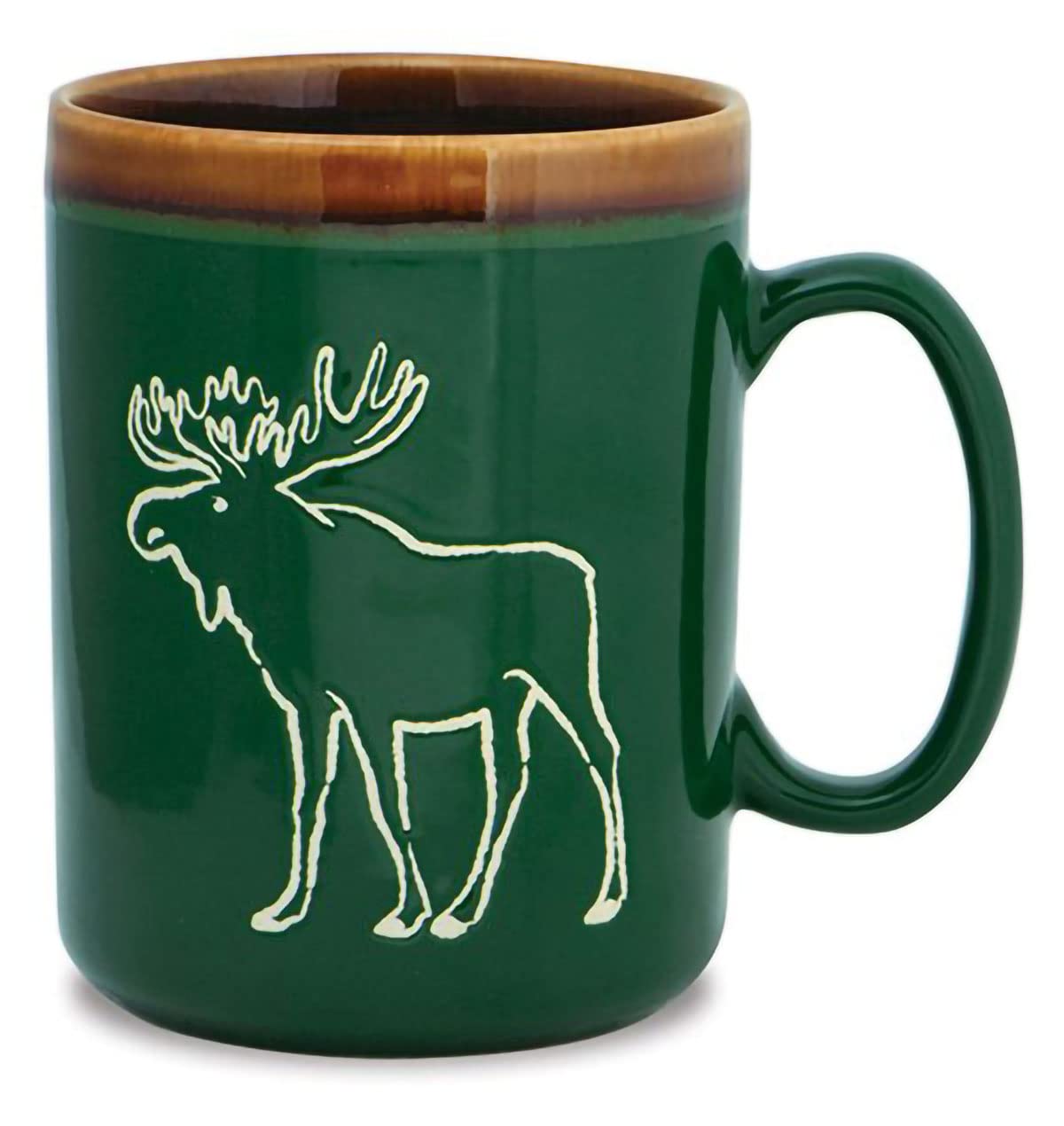 Cape ShoreHand Glazed Coffee Tea Mug Cup - Moose Gifts for Birthday Christmas, 18 Oz - Traditional Wax Resist Technique