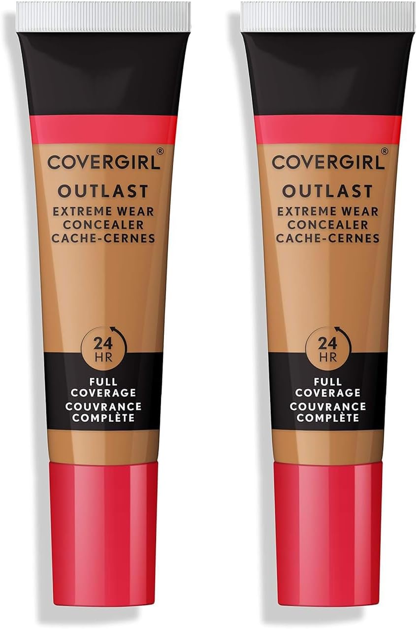COVERGIRL Outlast Extreme Wear Concealer, Natural Tan 862, Shelf Pack of 2