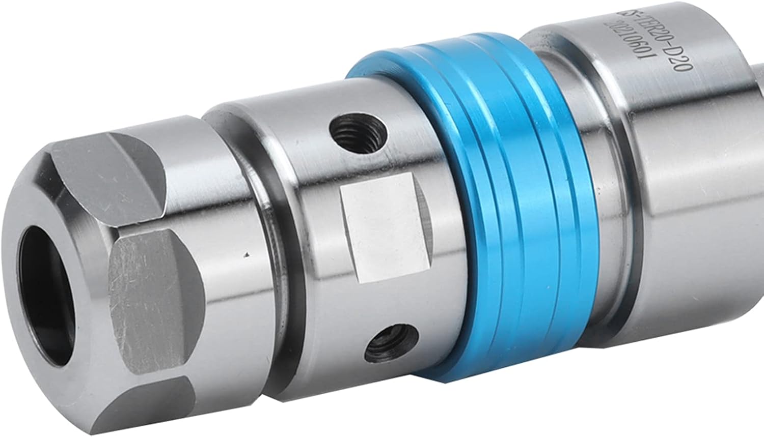 HAOX Telescopic Tappings Toolholder, ER20 Floating Tapping Chuck Holder Straight Shank 20CrMrTi Steel Easy Operate for CNC Lathe Processing(GS-TER20A-D20)