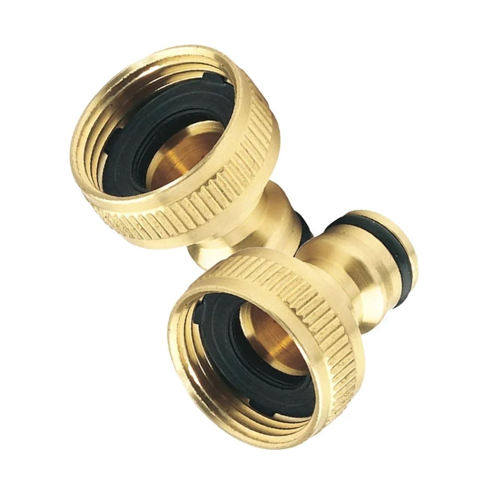 BNGDFDGH 2Pcs 3/4 to 1/2 Inch Garden Faucet Adapter Quick Connect Water Hose Pipe Fitting Outdoor Irrigation Parts