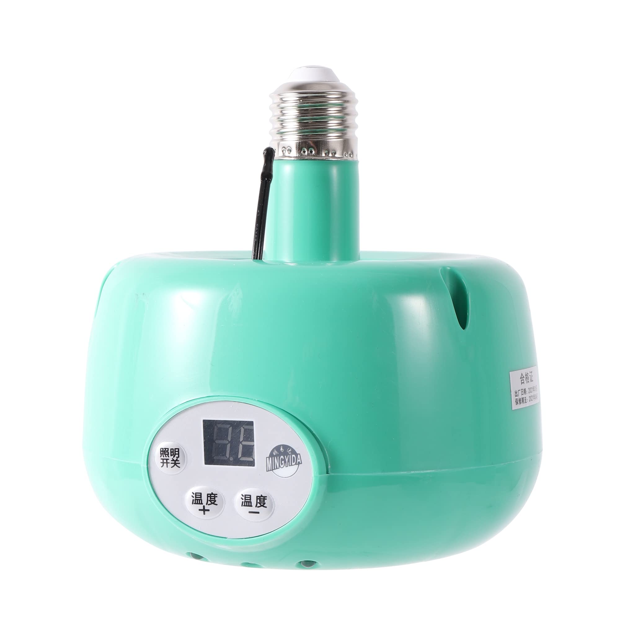 Pet Lampada di Riscaldamento Animale Luce Calda Pollo Regolatore di Temperatura Termostatico Riscaldatore Rettile Scatola di Riscaldamento lampada 220 V 300 W (Color : Bianca)