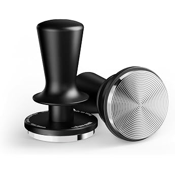 MHW-3BOMBER Espresso Tamper 58 mm - CD Series Coffee Stamp with 2-Spring Auto Rebound Coffee Tamper for Portafilter Machines Barista Accessories for Coffee Lovers Entry Level & Professional Model T6101-OS