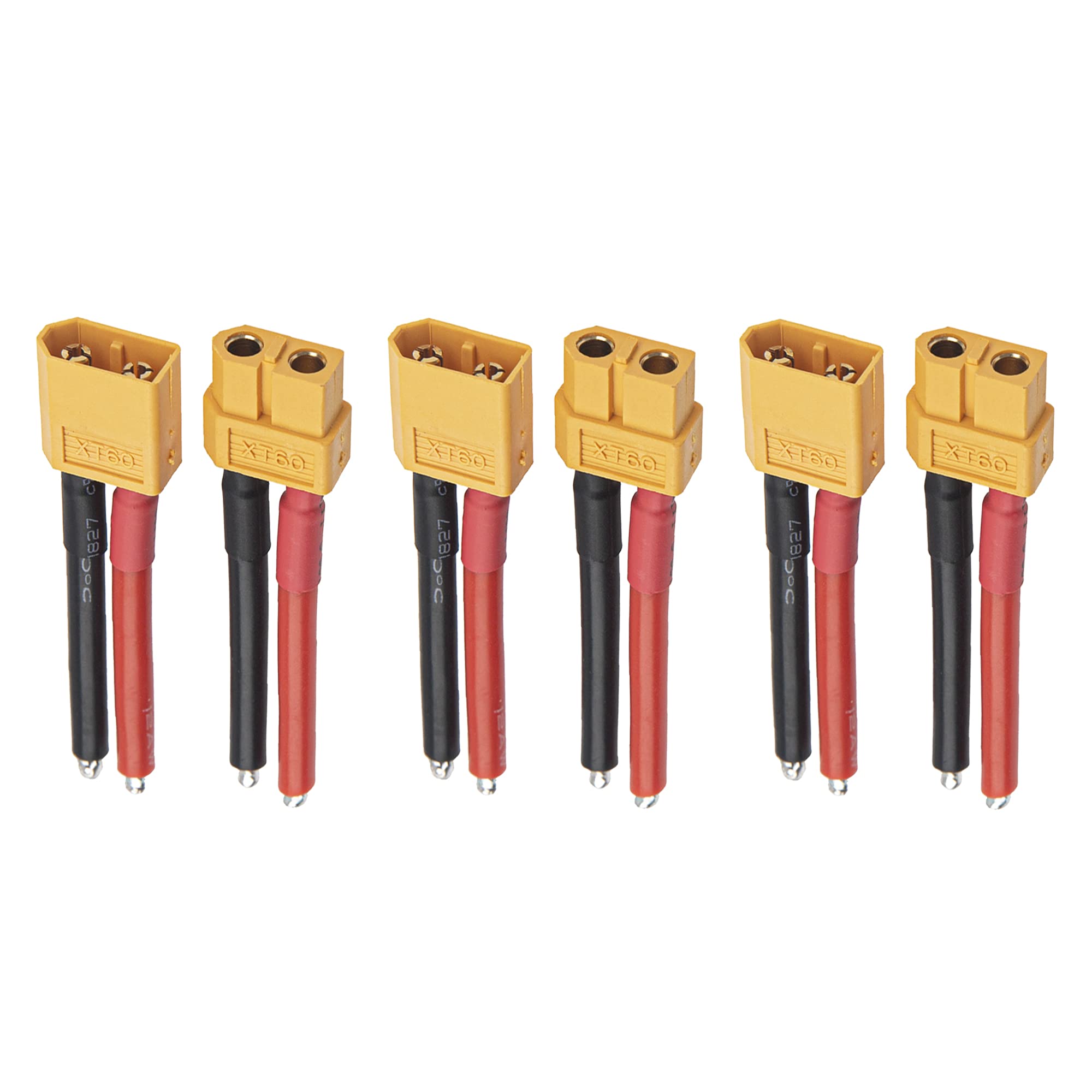 Lot De 2 Câbles Adaptateurs Tamiya Vers Prise T – 14 AWG – 5 Cm – Pour Batteries Lipo Et Chargeurs RC