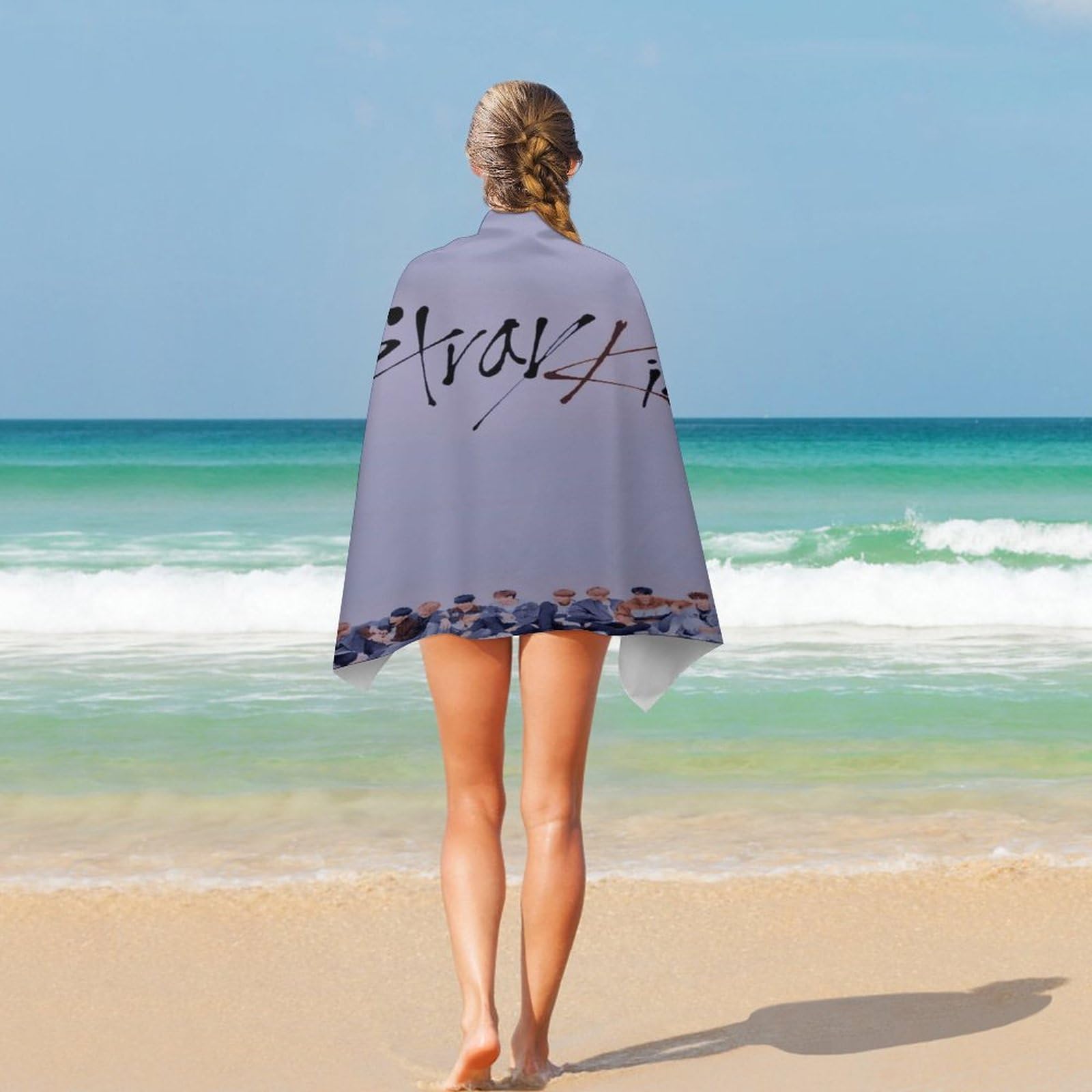 ストレイキッズ タオル バスタオル　ビーチタオル Amazon.co.jp: Stray Kids すとれい きっず バンチャン ビーチ