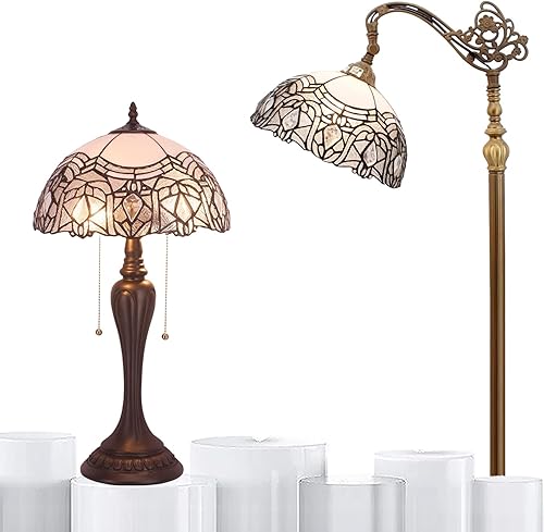 WERFACTORY Tiffany Lamp Series SAStained Glass Style Pantalla Decorativa Sala de estar Dormitorio