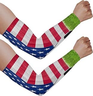 Mangas de braço de proteção solar UV para homens e mulheres, mangas de futebol com bandeira nacional protegem os braços esportes mangas de braço proteção solar mangas de braço capa protetora UV, Bandeira nacional